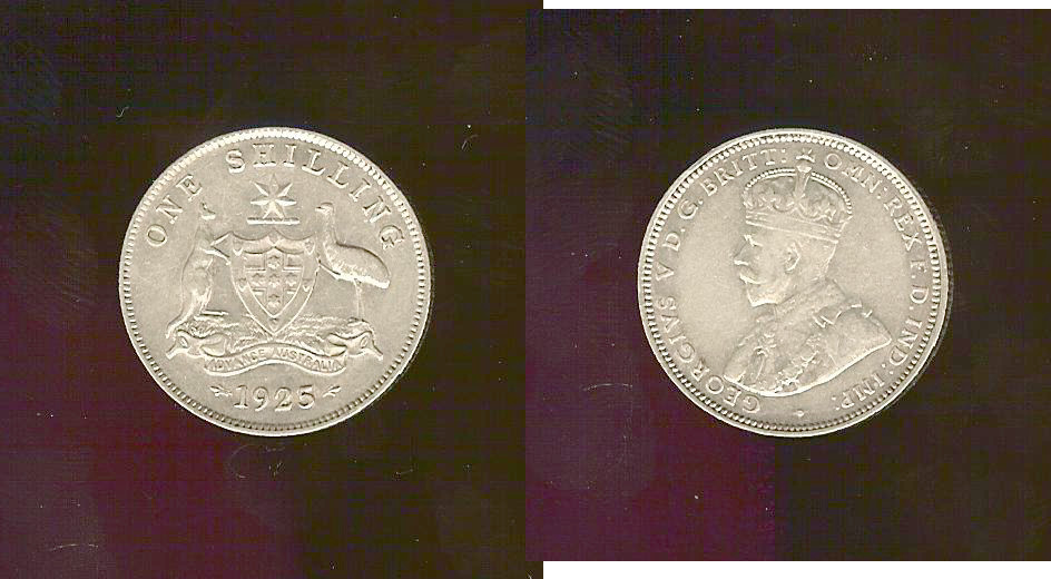 AUSTRALIE 1 Shilling Georges V 1925/3 TTB
